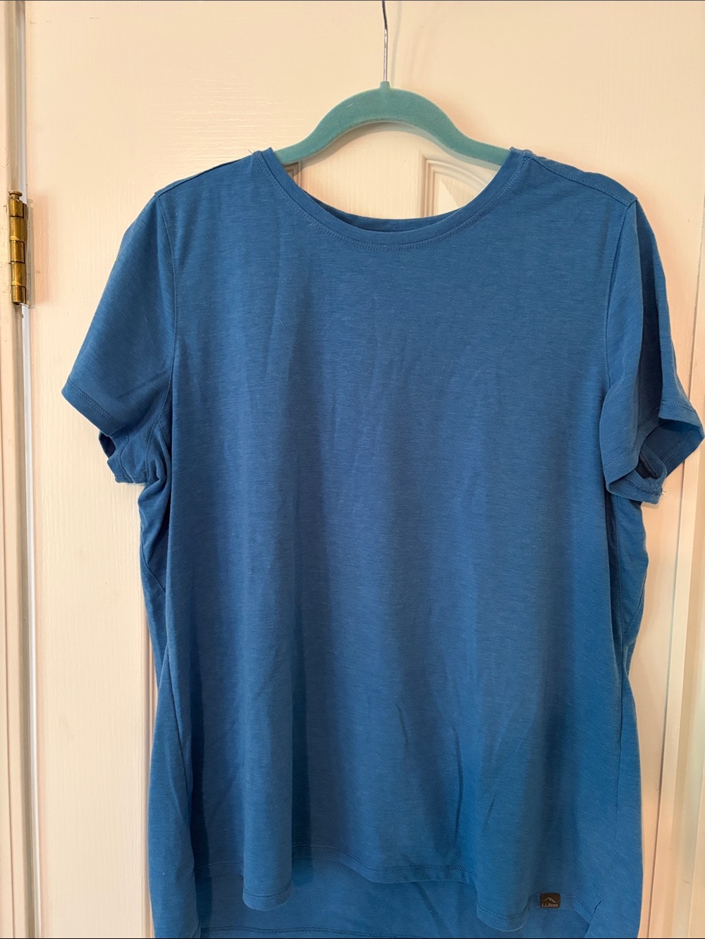 L.L. Bean Blue Short Sleeve Crewneck Tee